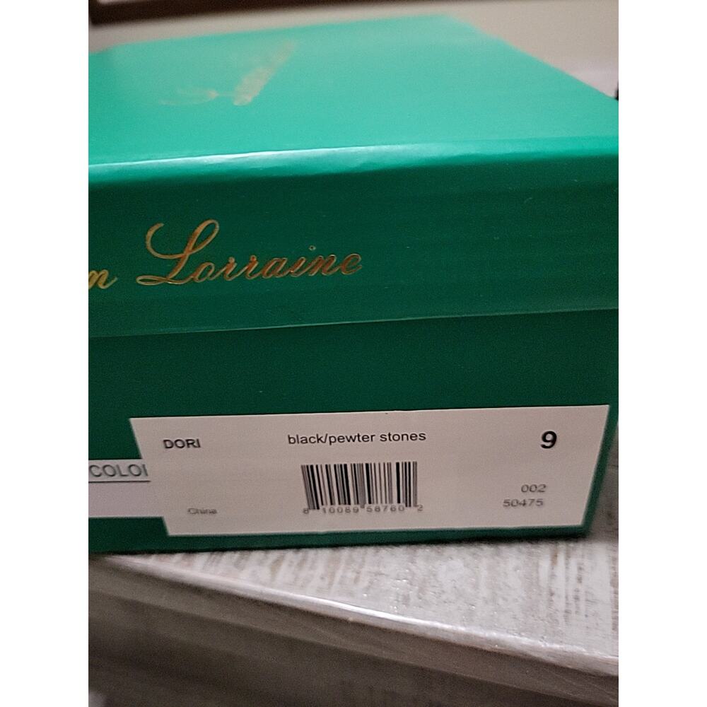 Lauren Lorraine Heels Black Pewter Rhinestone NIB Stiletto Pumps - Picture 10 of 10